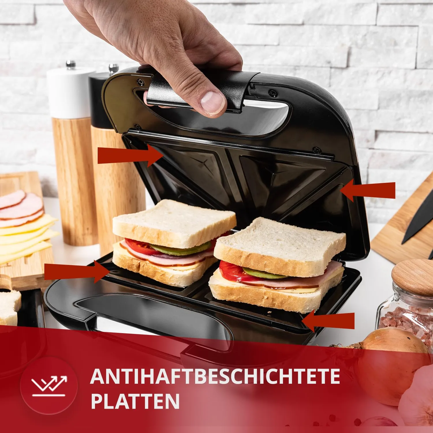 MPM MOP-19M appareil à croque-monsieur 750 W inox