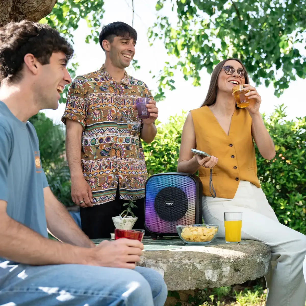 Prixton Jaia enceinte karaoké 40W lumineuse