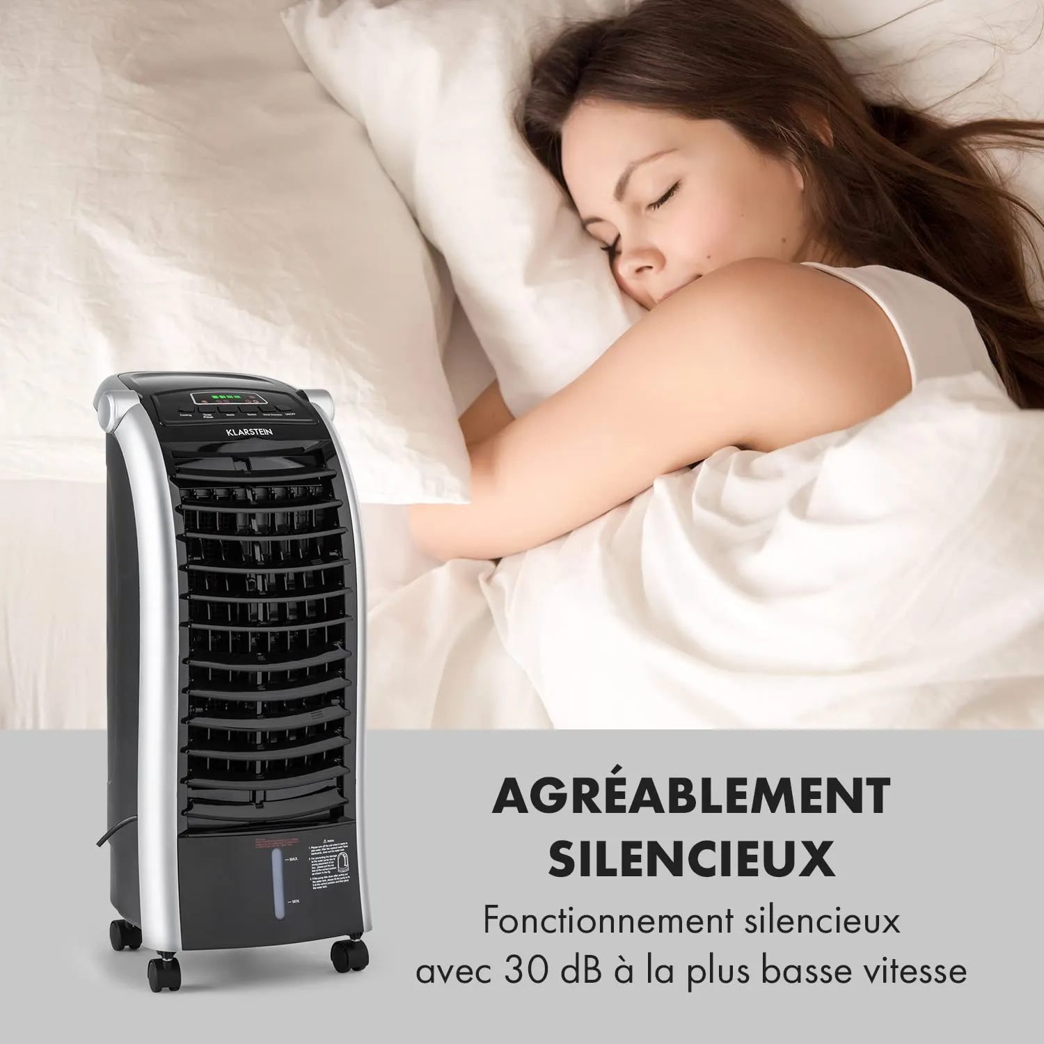 Klarstein Rafraichisseur Air 4 en 1 Climatiseur 6L Ioniseur