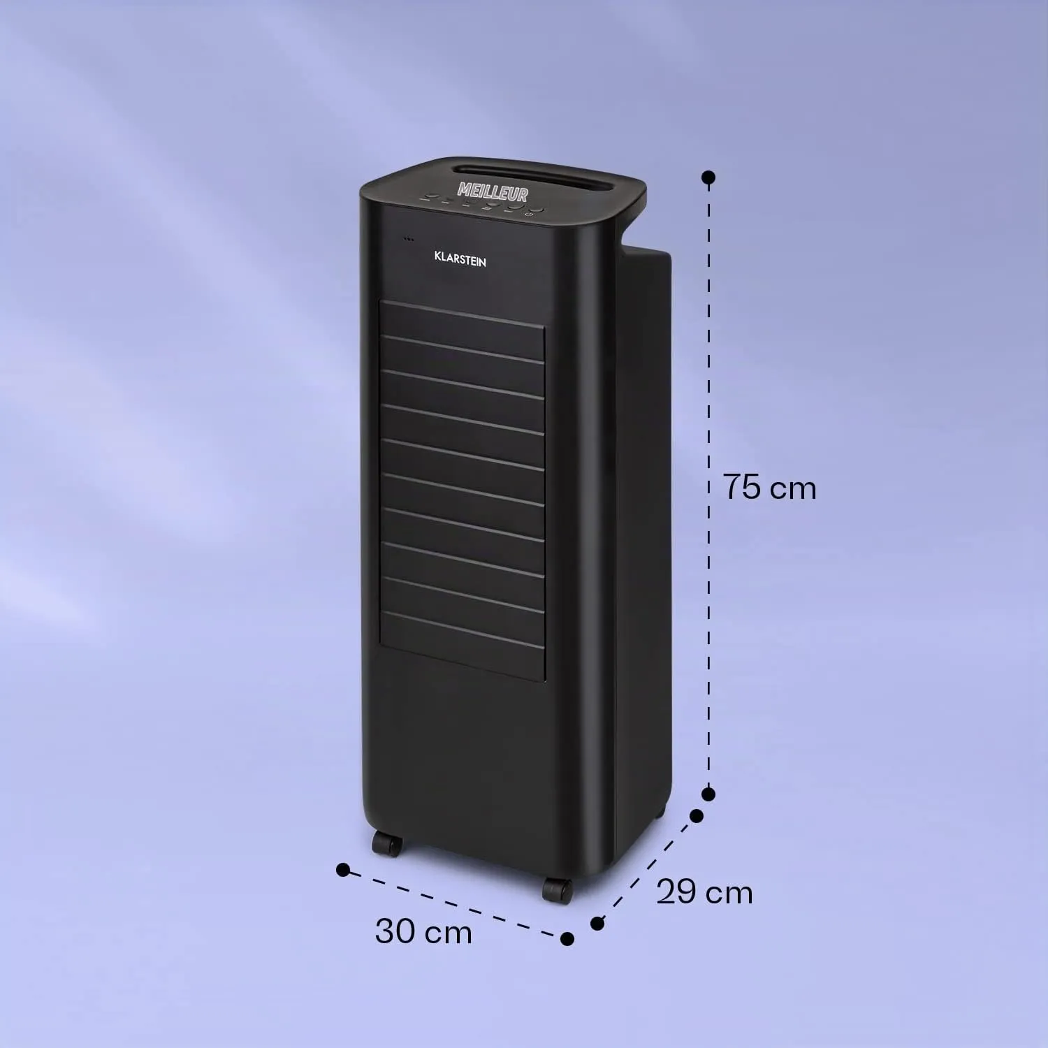 Klarstein 4 en 1 rafraîchisseur d'air mobile 6L silencieux