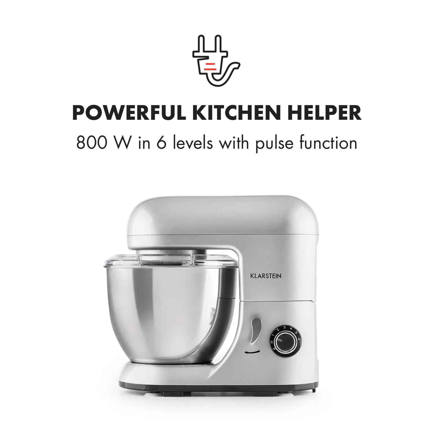 Klarstein Bella Pico Mini robot cuisine 4 L argent