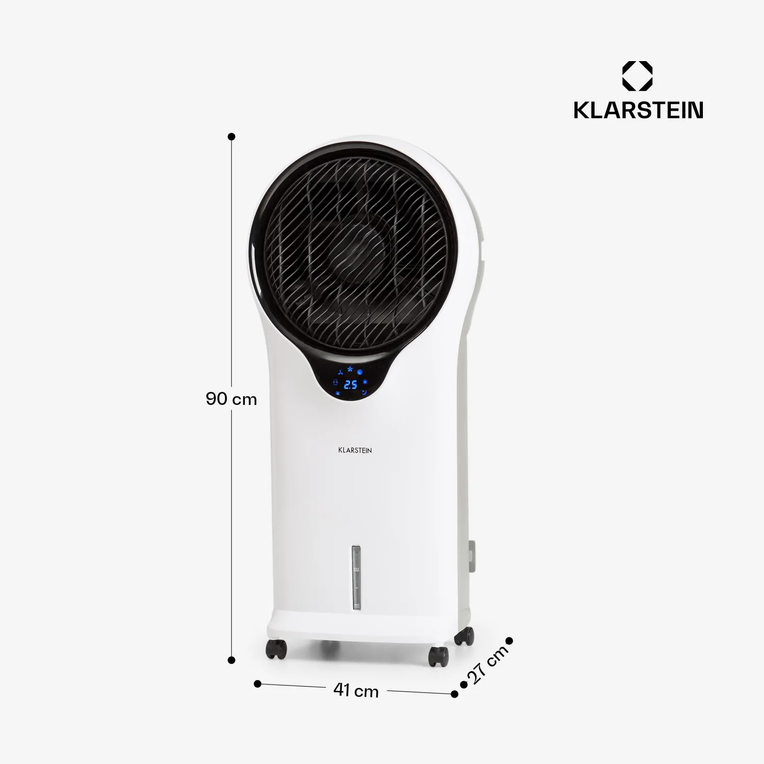 Klarstein climatiseur mobile 3 en 1 90 W 1600 m³/h