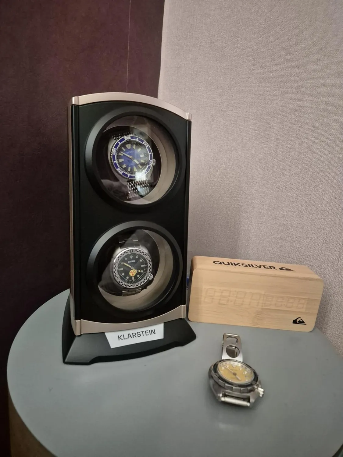 Klarstein St.Gallen remontoir montre 2 montres noir silencieux