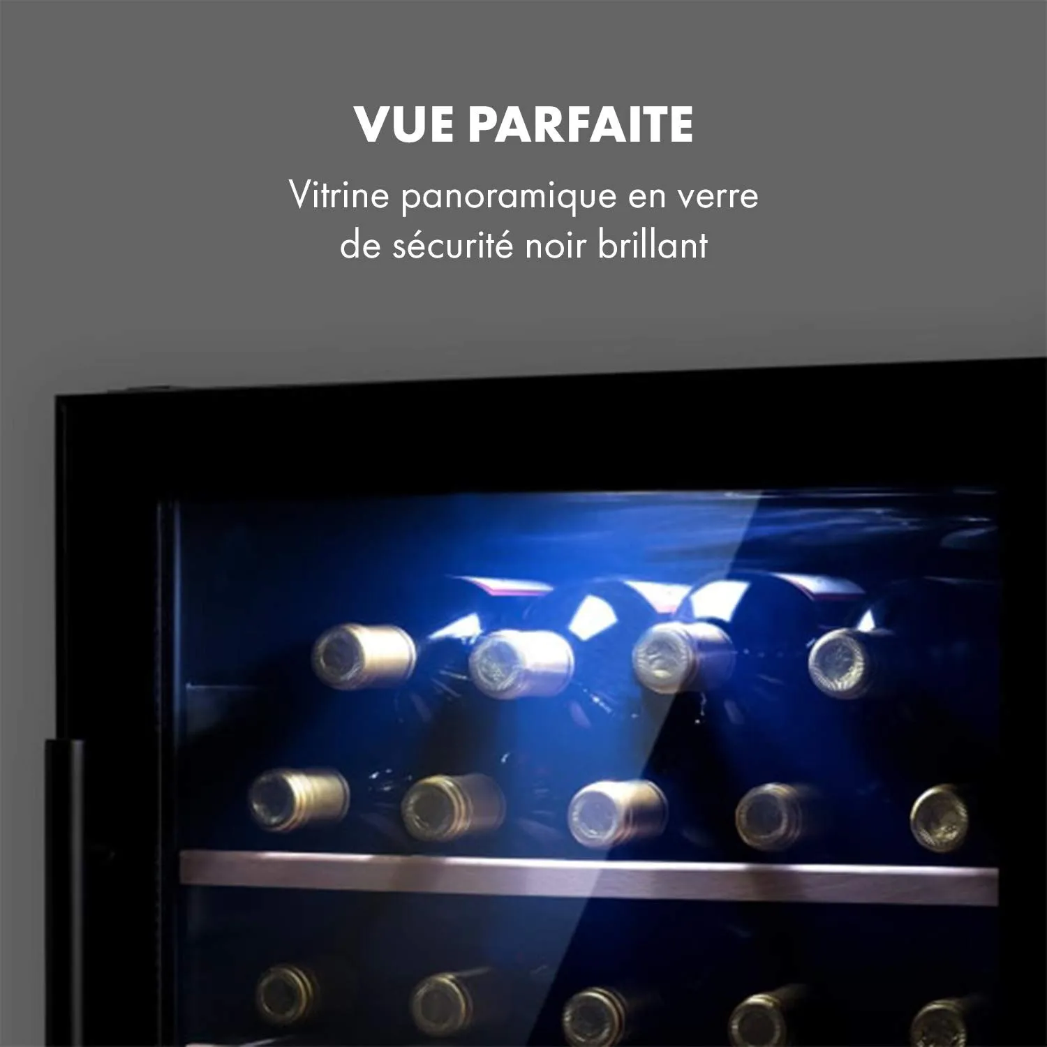 Klarstein Barossa cave à vin 34 bouteilles noir 80 L