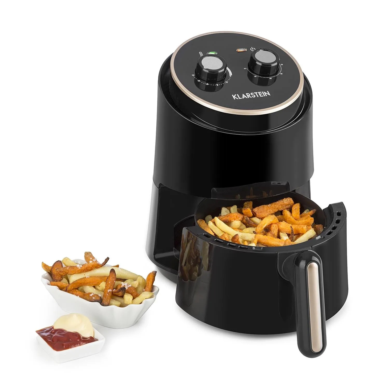 Klarstein Well Air Fry Friteuse sans huile 1,5 L noire