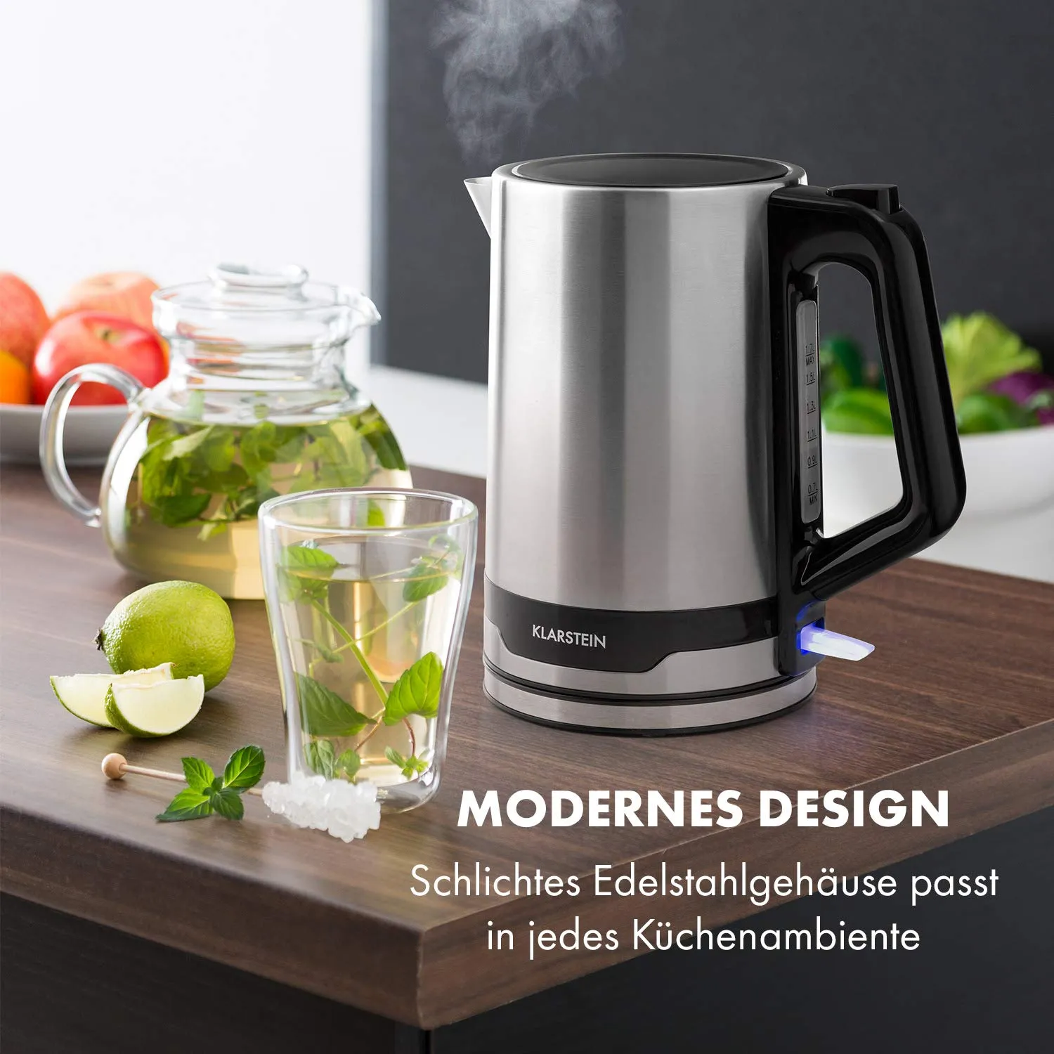 Klarstein Arabica bouilloire 1,7 L inox 2200 W