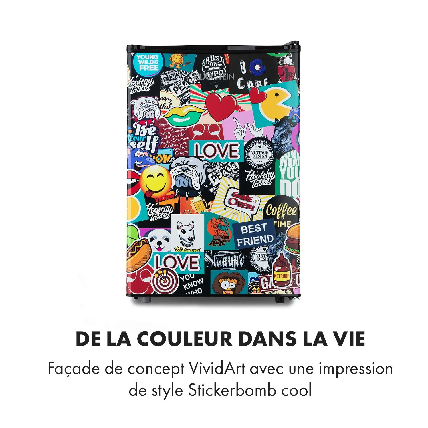 Klarstein Cool Vibe réfrigérateur noir 70 L BD