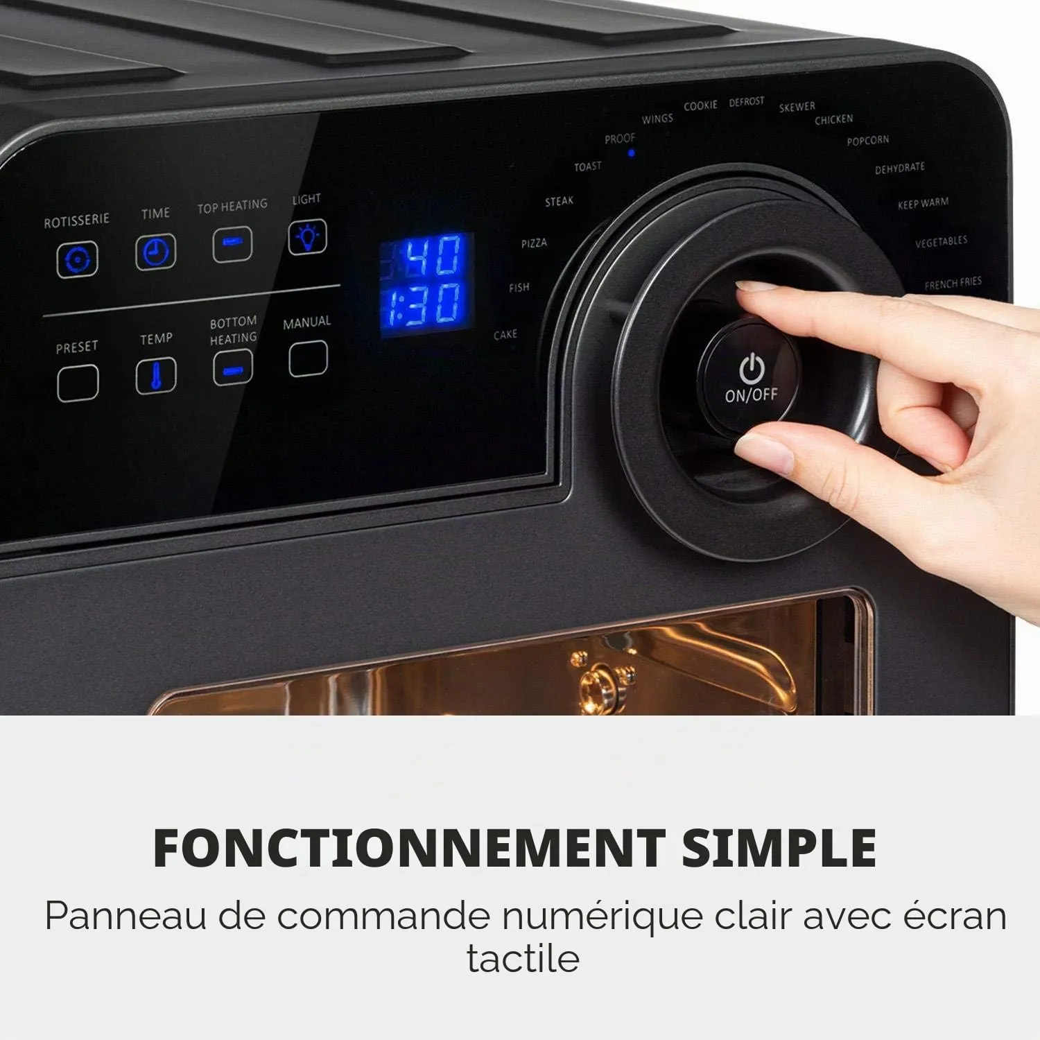 Klarstein AeroVital Cube Chef airfryer 14L 1700W noir
