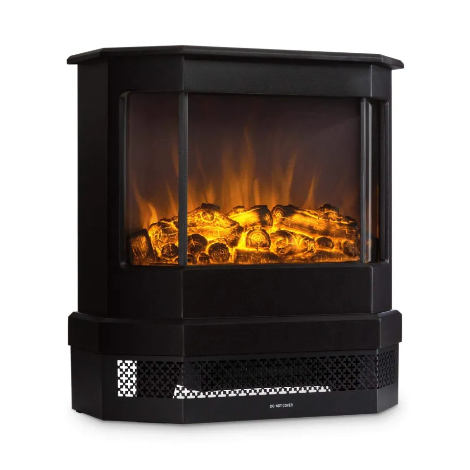 Klarstein Castillo cheminée électrique noire 2000W flammes