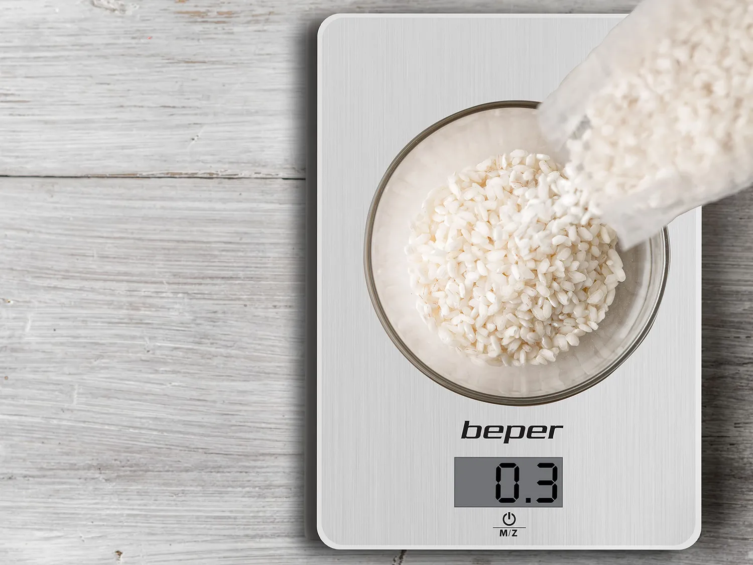 Beper 90.131 balance de cuisine électronique 5 kg argent