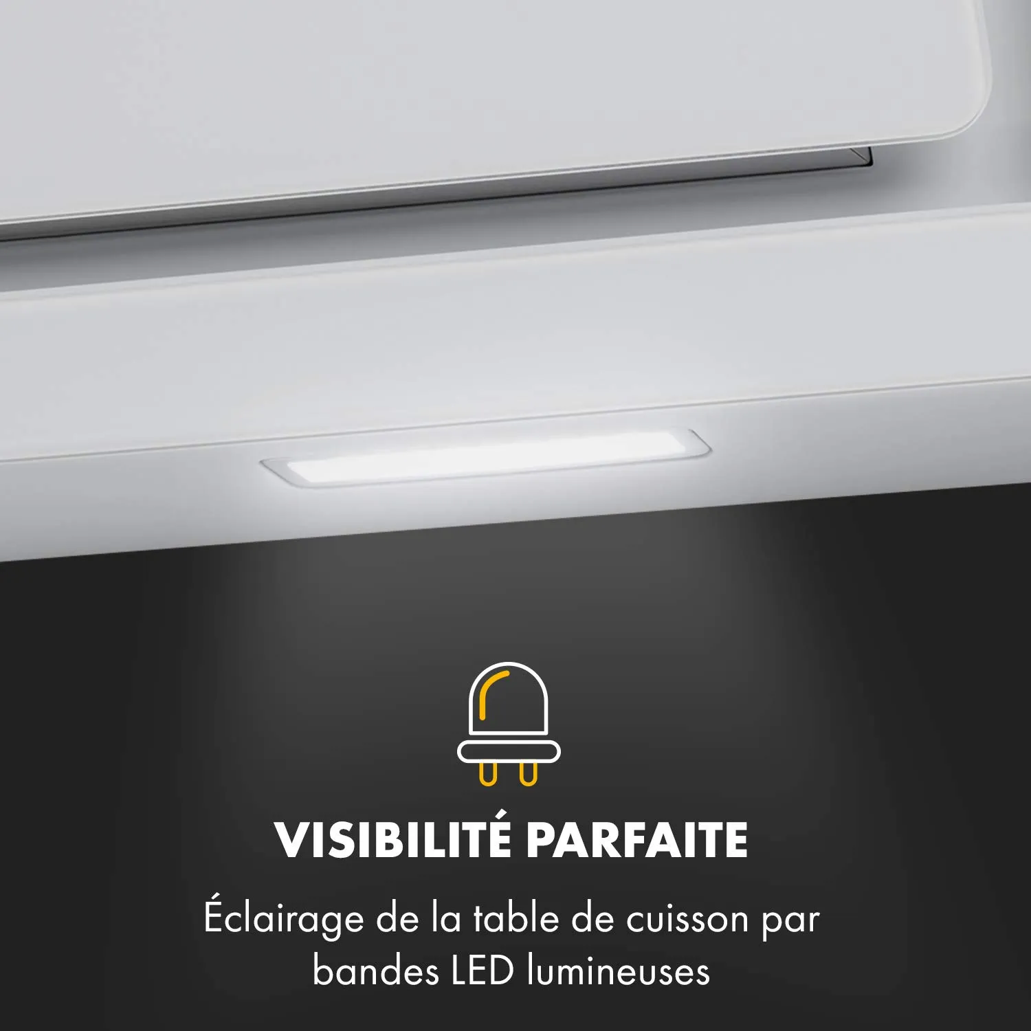 Klarstein Sofia hotte aspirante 60 cm blanc 300 m³/h