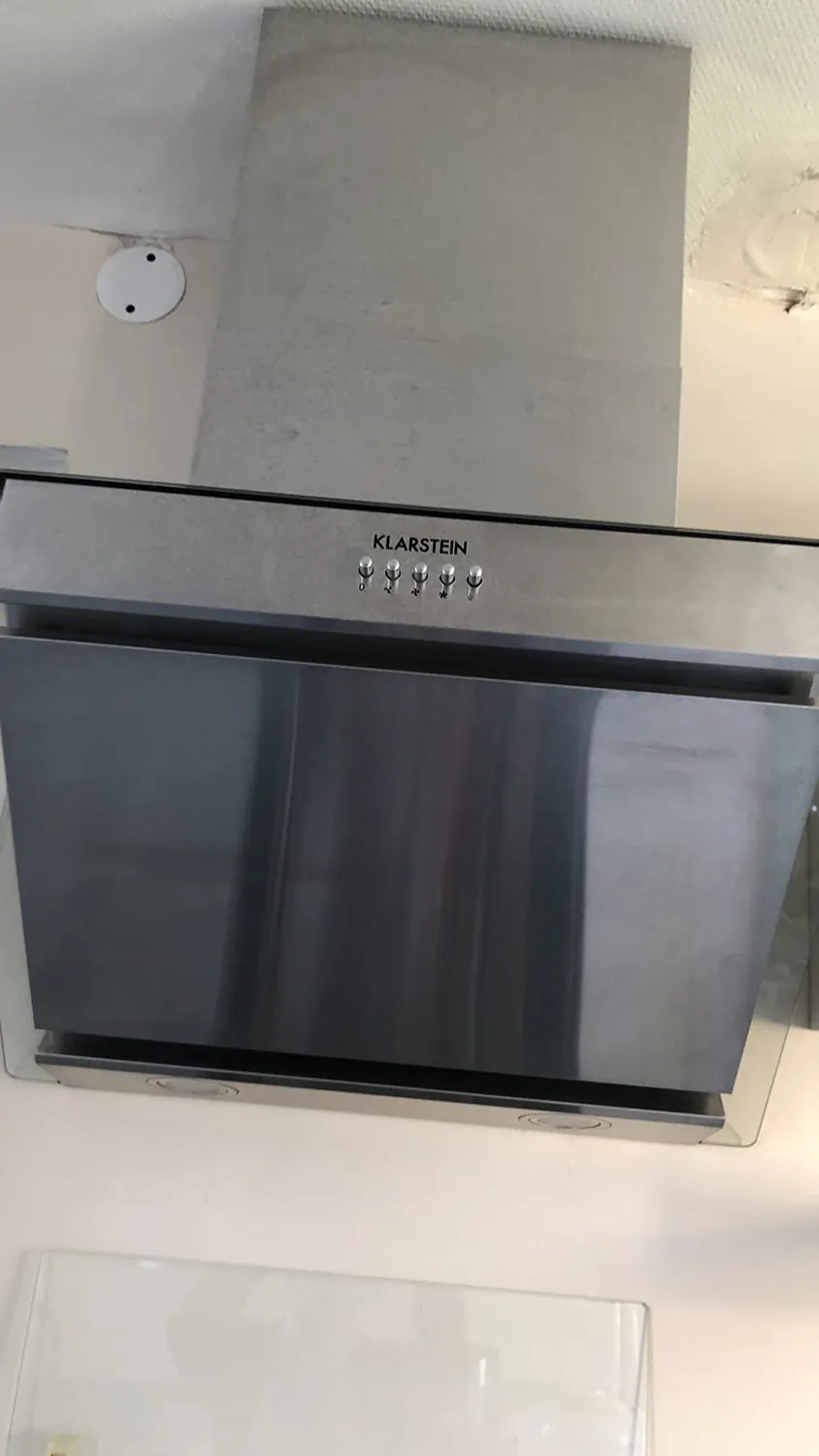 Klarstein Zola 60 hotte aspirante verre inox 610 m³/h