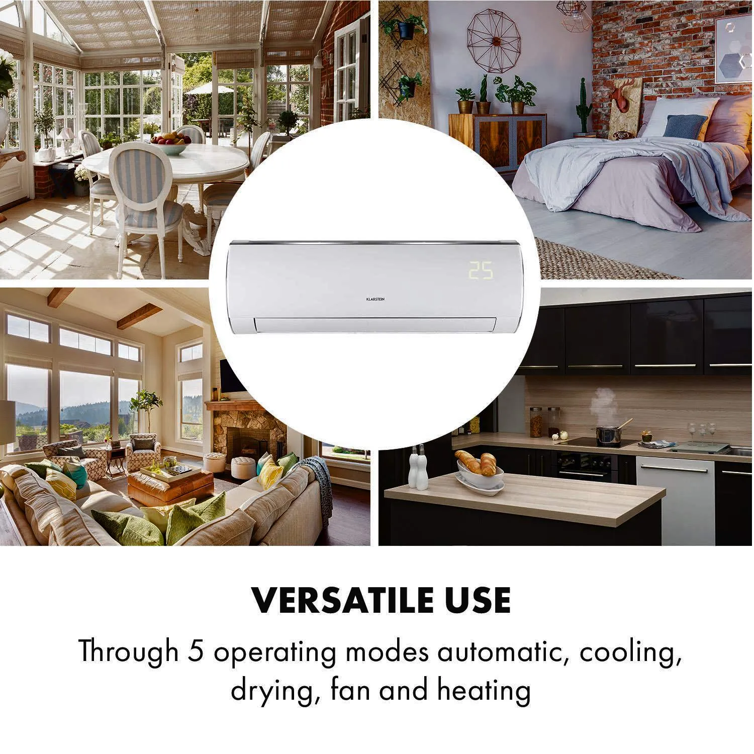 Klarstein Windwaker Eco climatiseur split 12000 BTU blanc