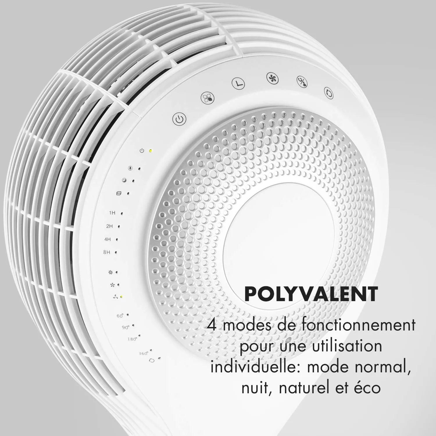Klarstein Airflex ventilateur sur pied blanc 56 W