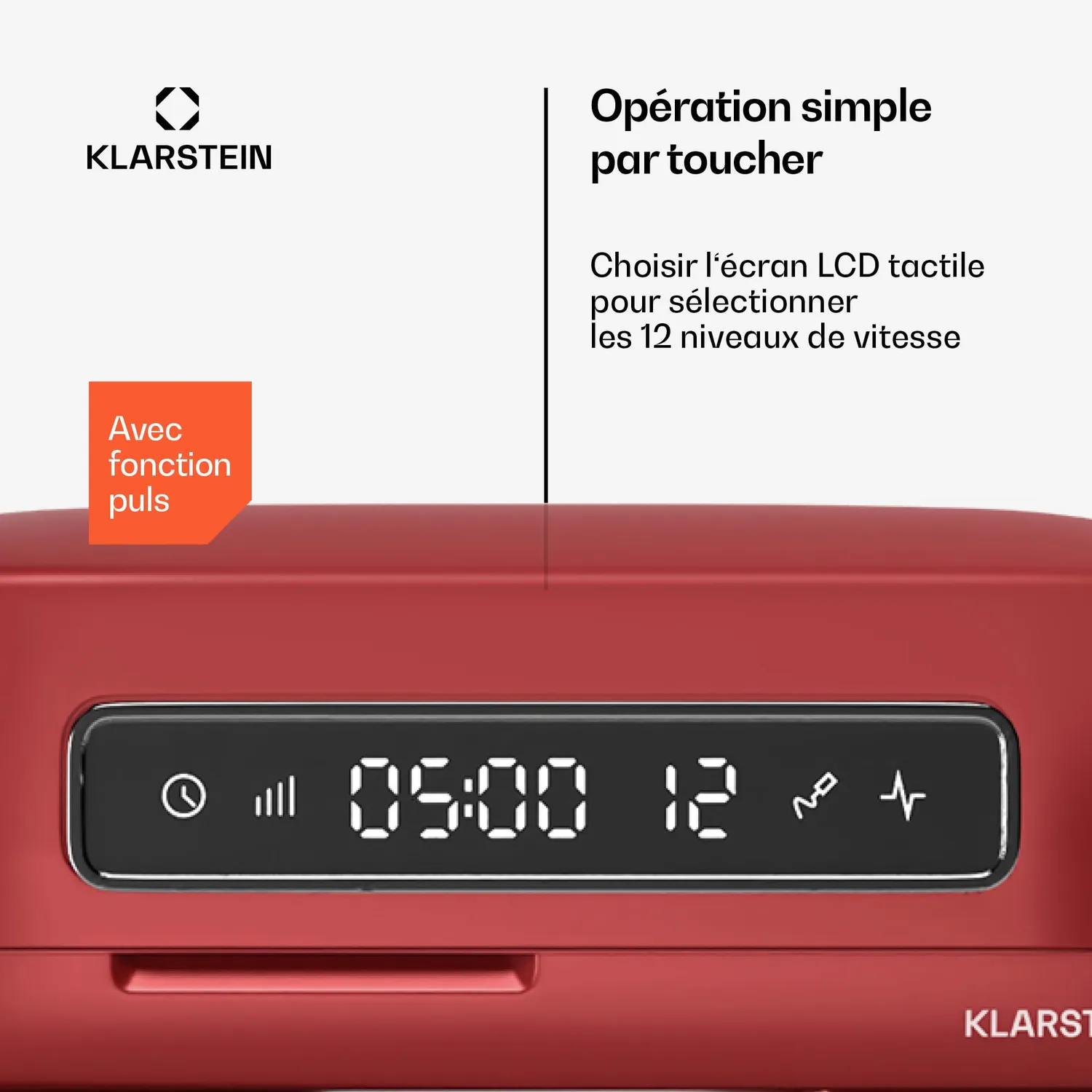Klarstein Chiara robot de cuisine 5L rouge 1600W
