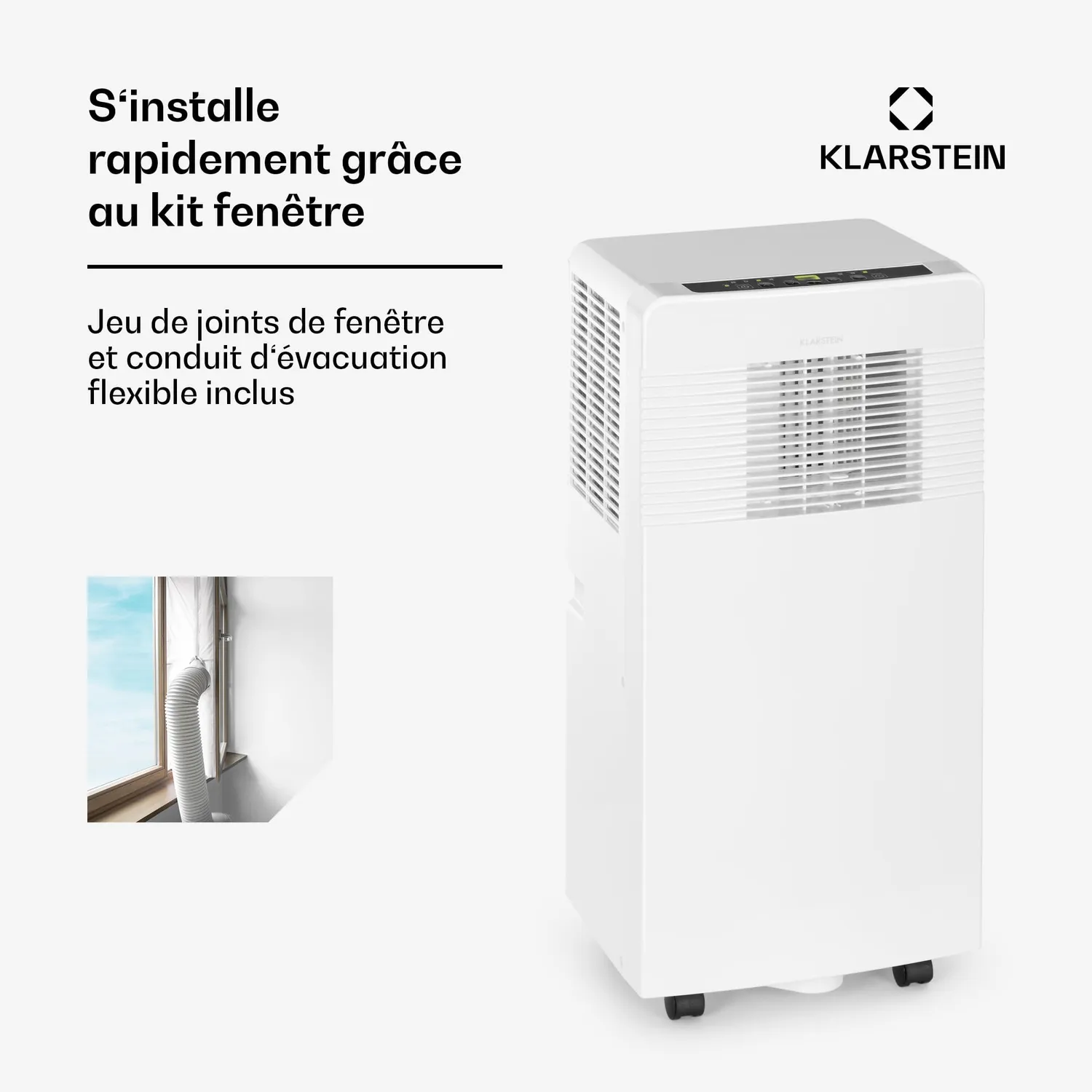Klarstein climatiseur mobile 7000 BTU 4en1 silencieux