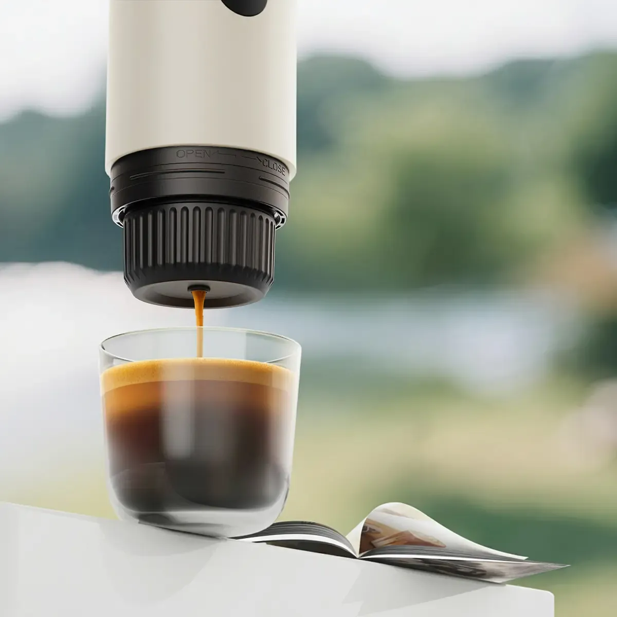 Prixton Roma machine à café portable crème 19 bars