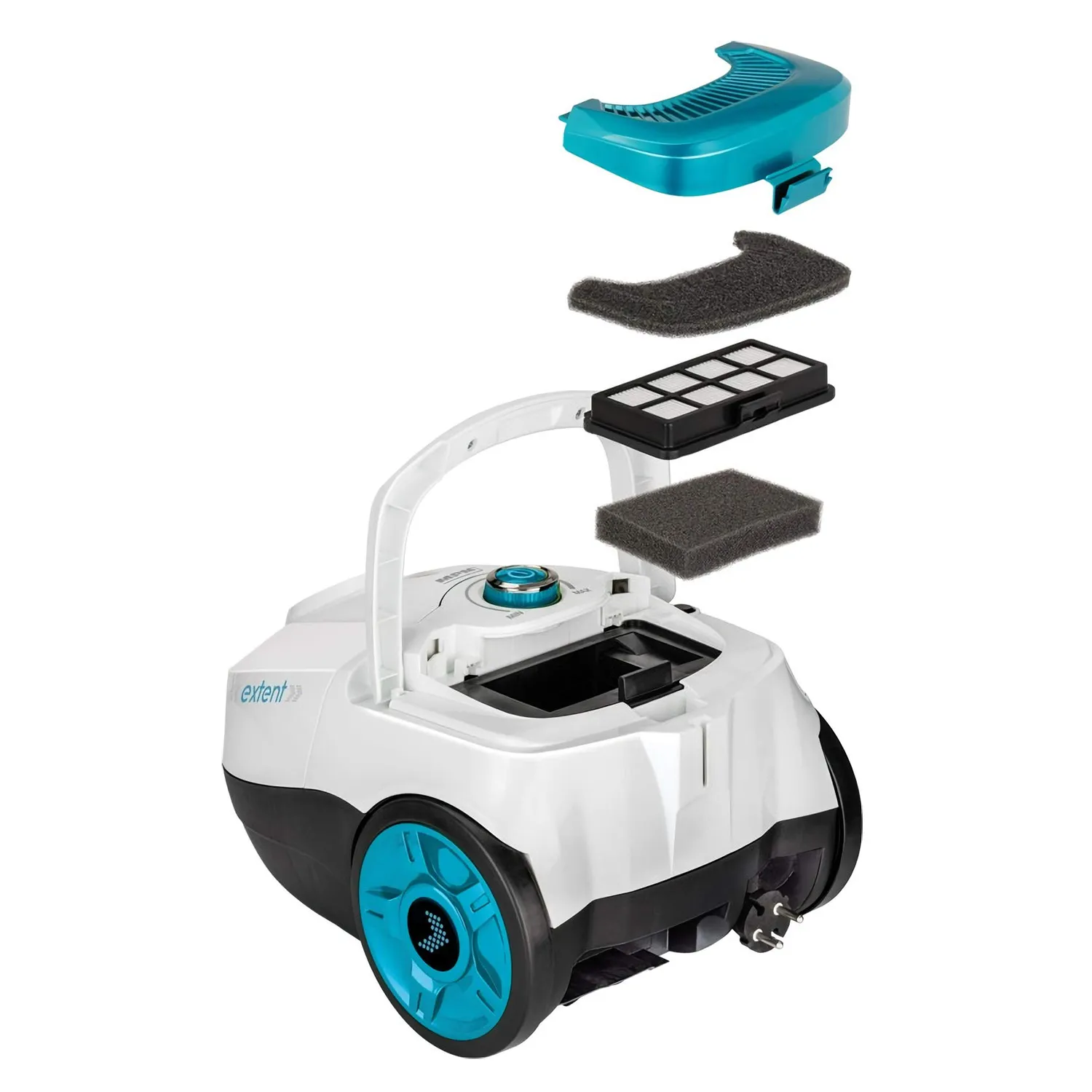 MPM MOD-27 aspirateur avec sac 3 L blanc filtration 5 niveaux