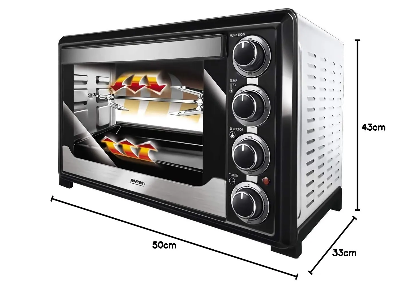 MPM MPE-06/T Four Électrique 32 L Inox 1600 W