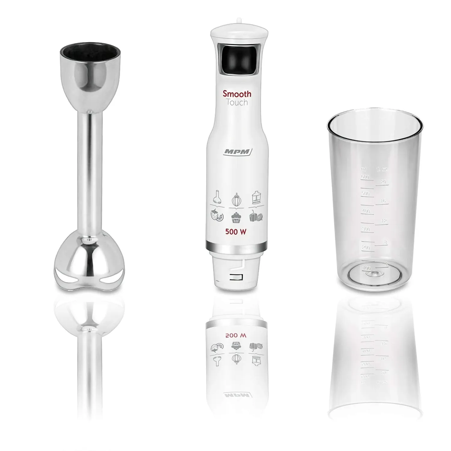 MPM MBL-27 mixeur plongeant 500 W blanc