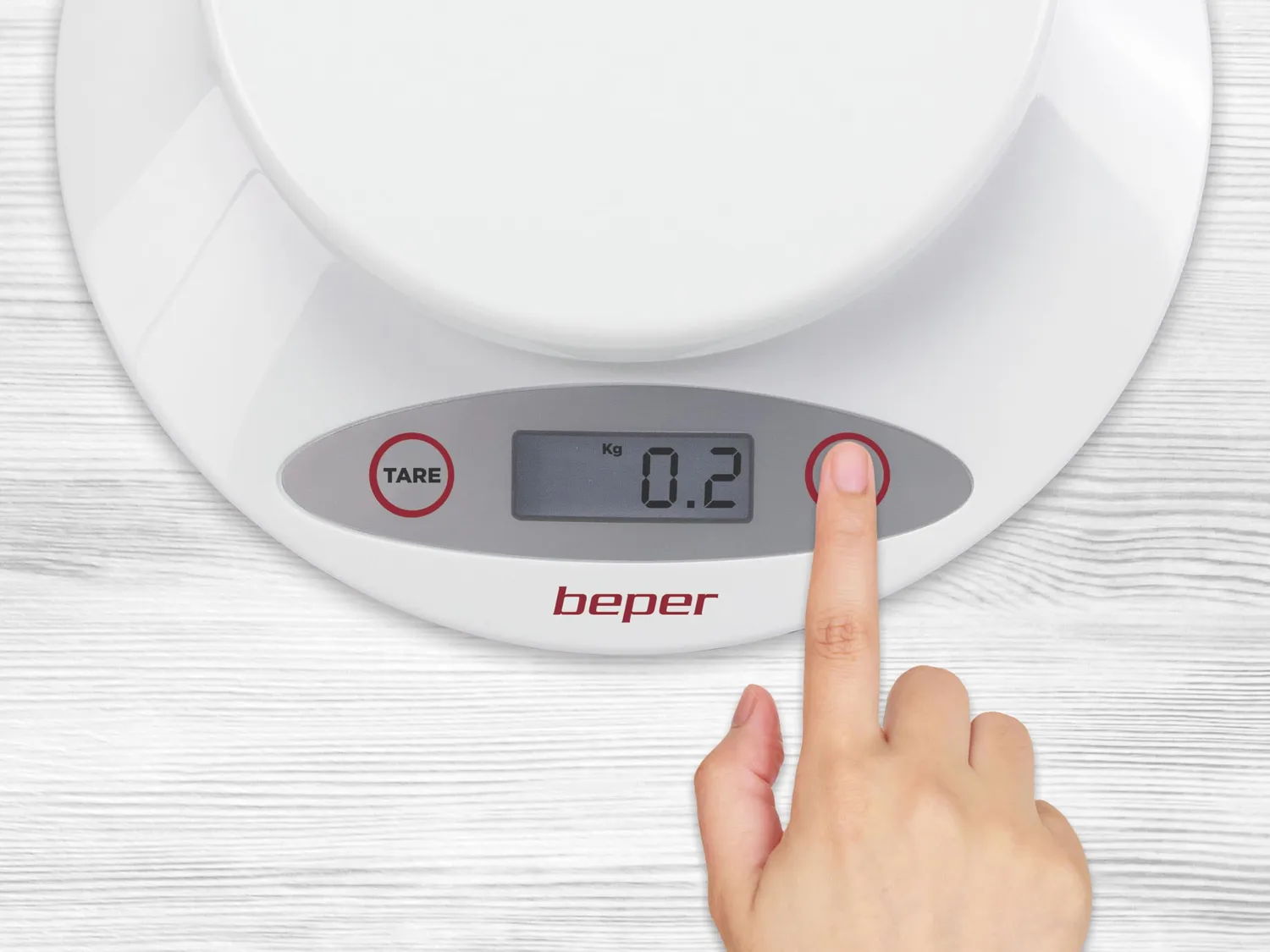 Beper BP.802 balance de cuisine 5kg bol amovible