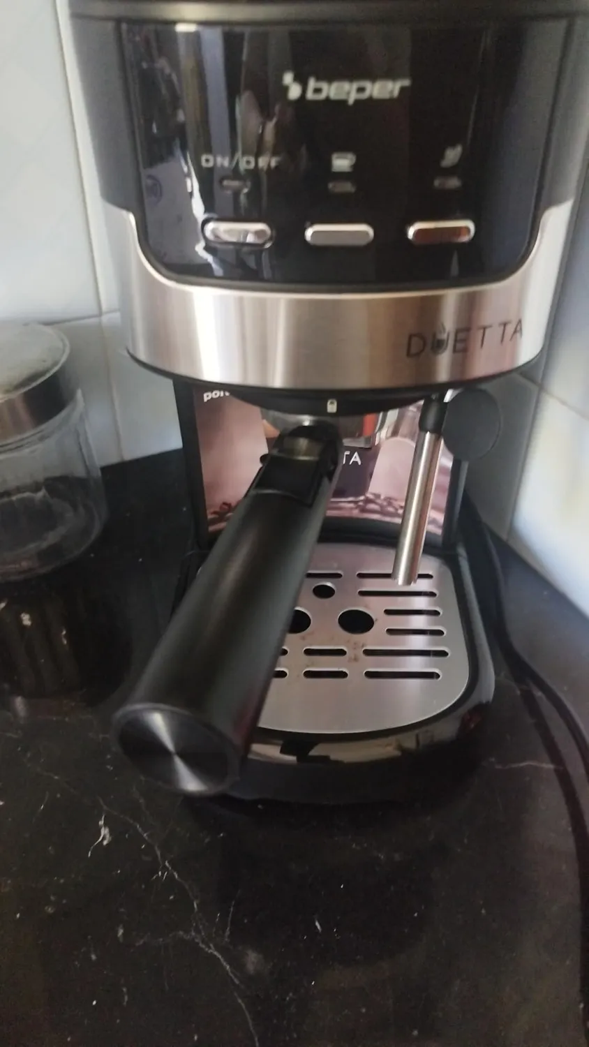 Beper Duetta P101CAF100 machine expresso 15 bars noir