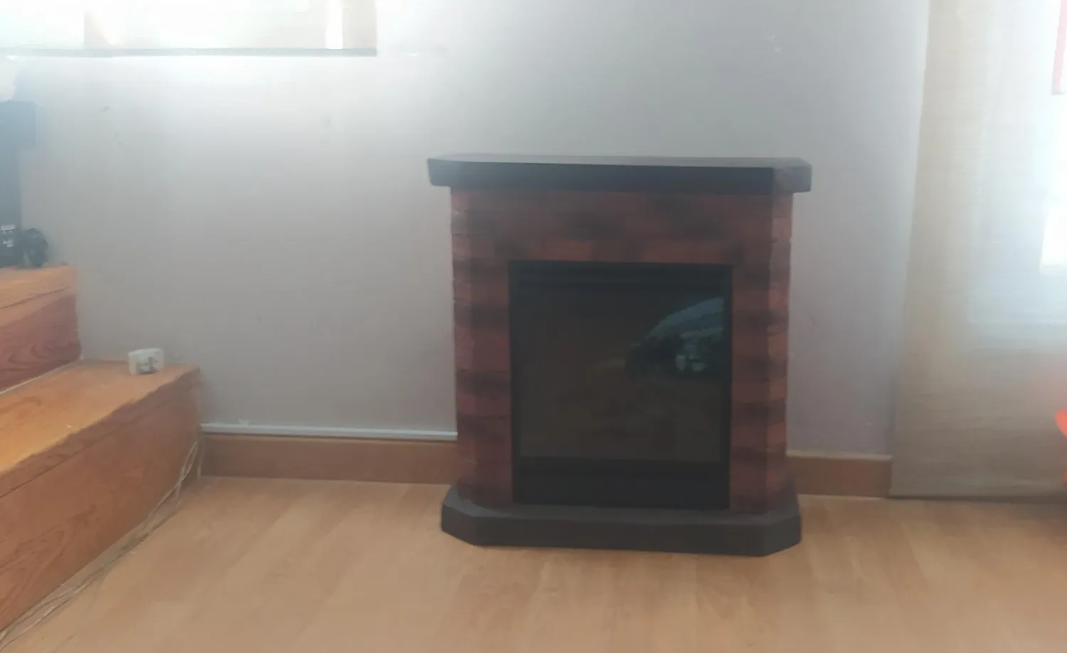Klarstein Villach cheminée électrique 1800 W pierre noir-marron