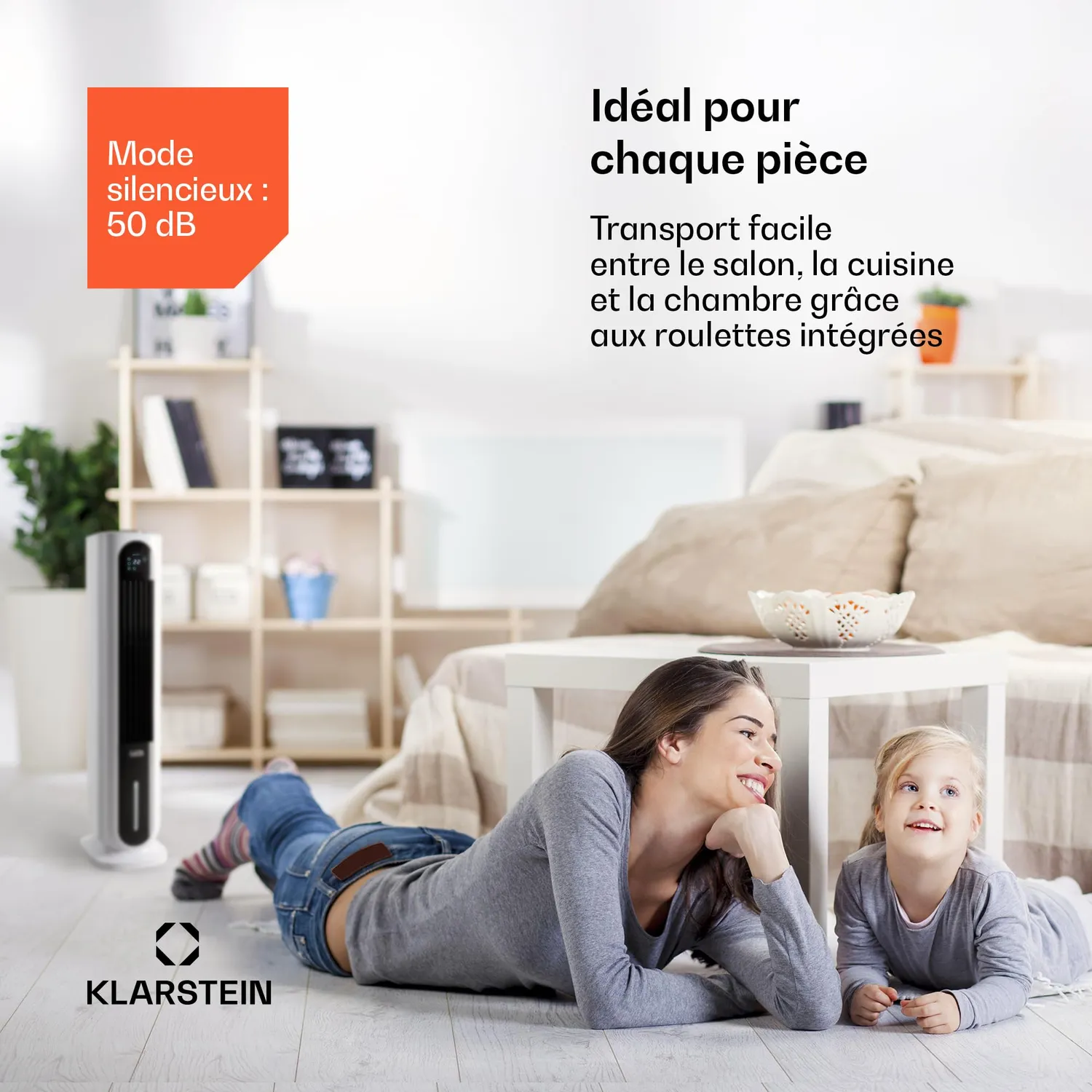 Klarstein climatiseur mobile sans évacuation 5-en-1 7L 85W