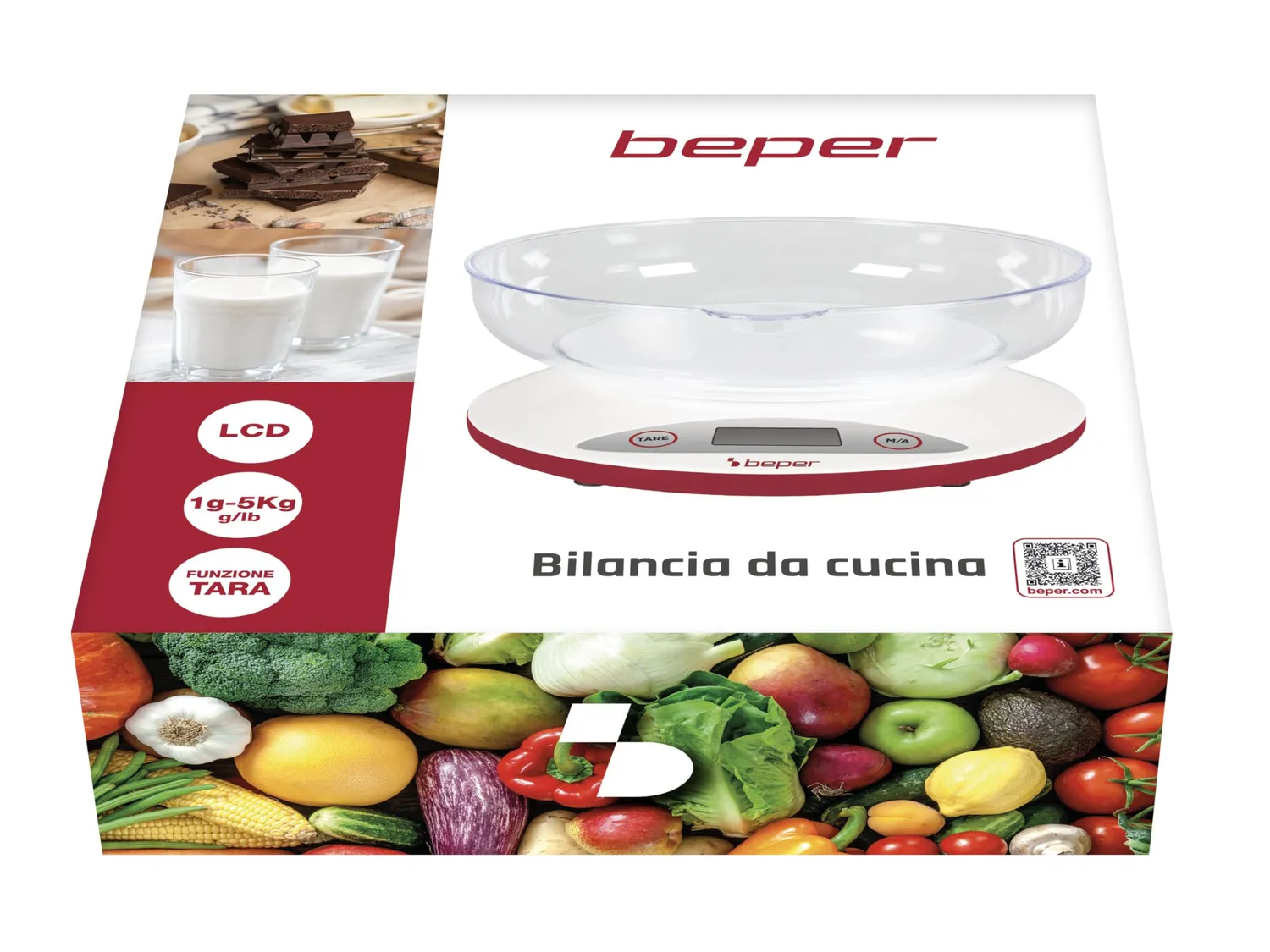 Beper BP.802 balance de cuisine 5kg bol amovible