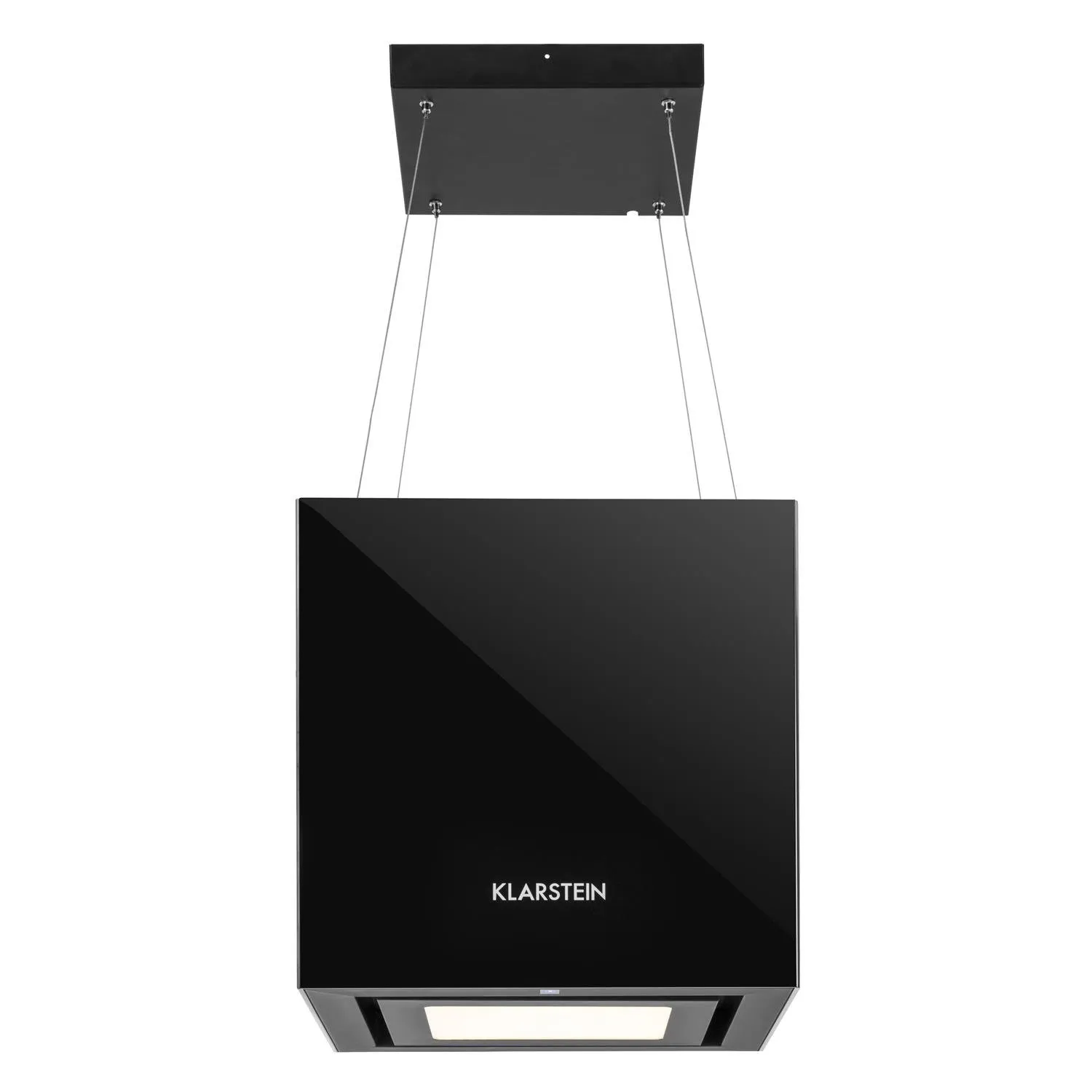 Klarstein Kronleuchter hotte îlot 45 cm noire recyclage