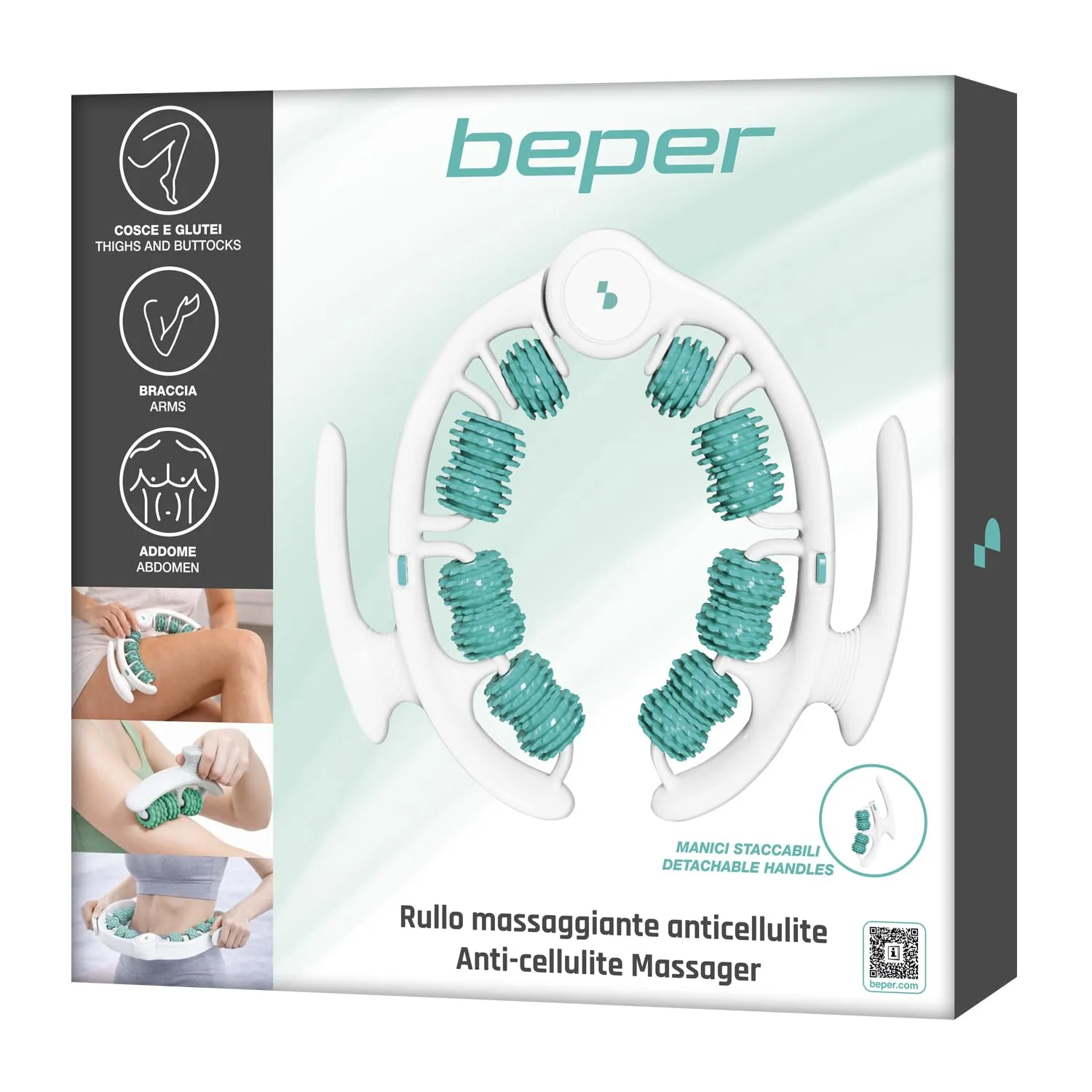 Beper C301ABE500 rouleau massage anti-cellulite manuel