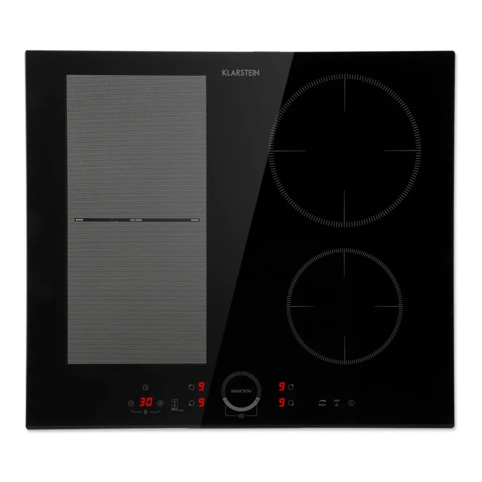 Klarstein plaque induction 4 feux 7000 W 60 cm noire