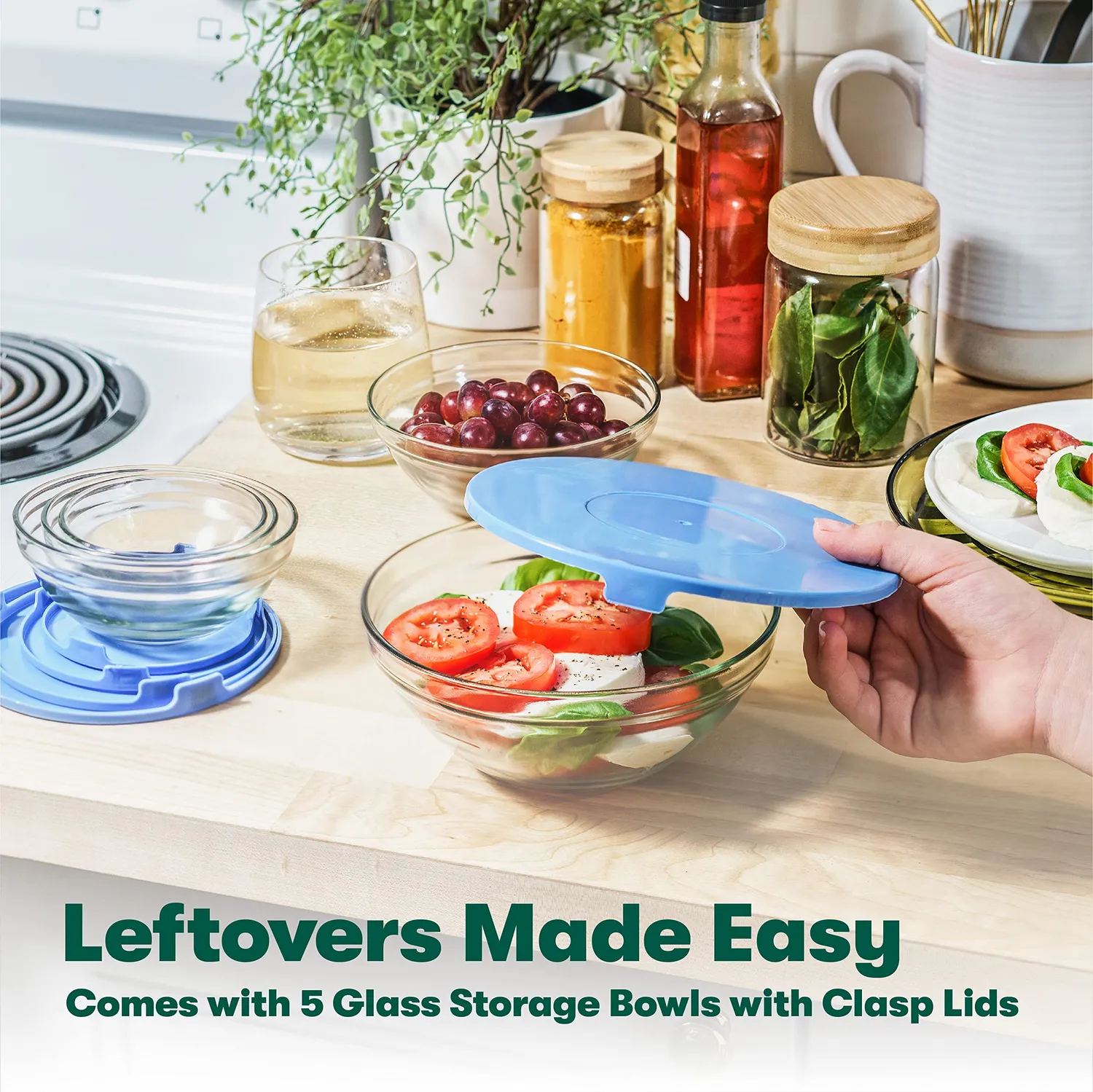 Bella Cook Bake and Store batterie cuisine 21 pièces blanc antiadhésive