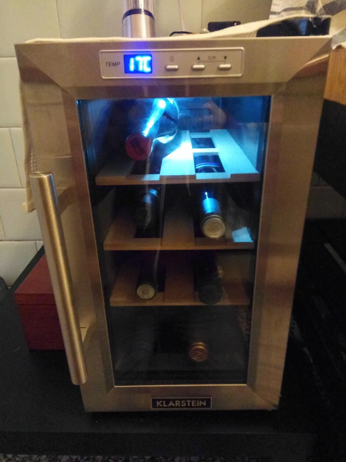 Klarstein Reserva Saloon cave vin rfrigre 40 L 12 bouteilles