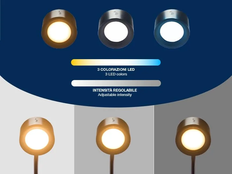 Beper P201UTP301 lampe de lecture noir 3 teintes