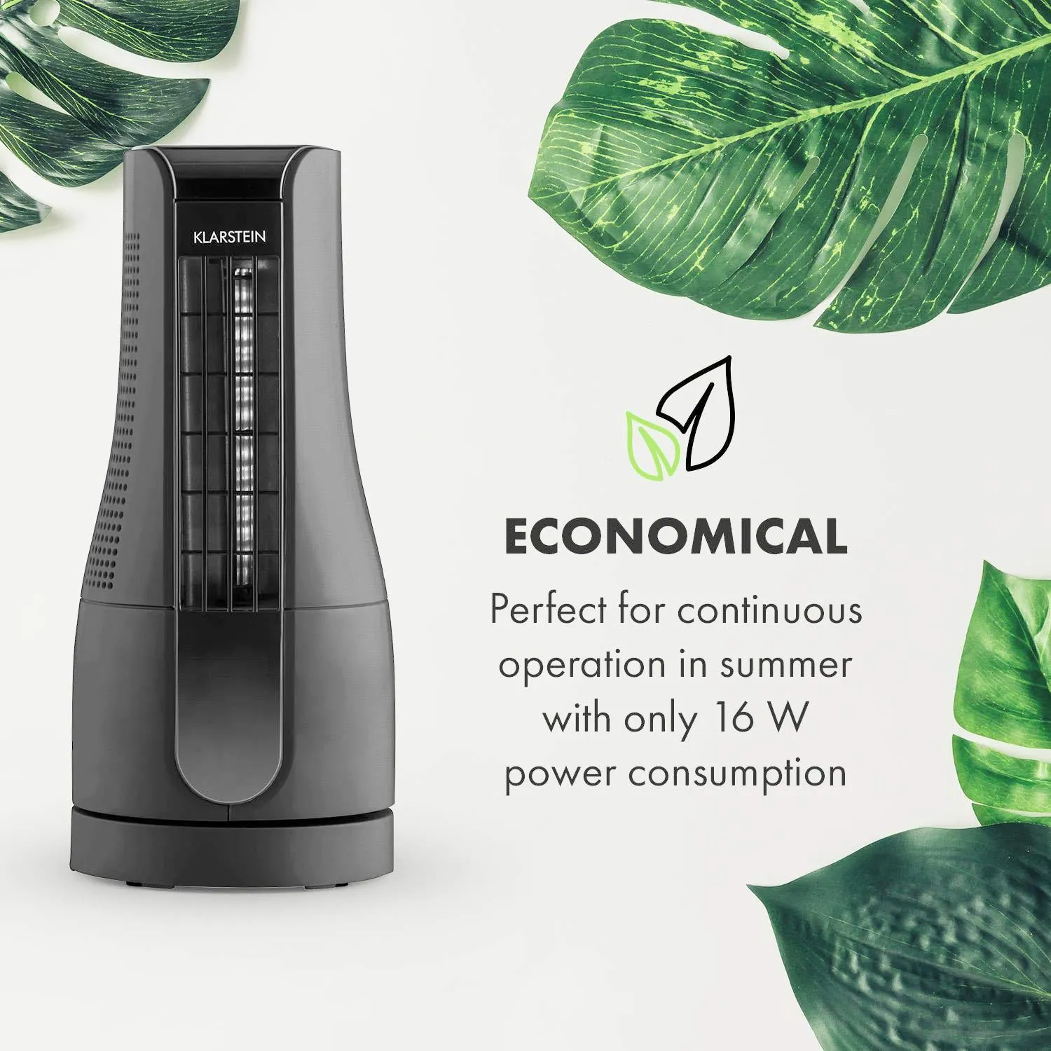 Klarstein Skyscraper Office ventilateur colonne anthracite 16W