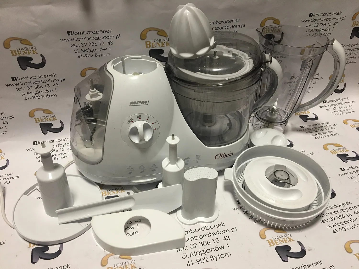 MPM MRK-10 robot cuisine multifonction 800W 1,5L
