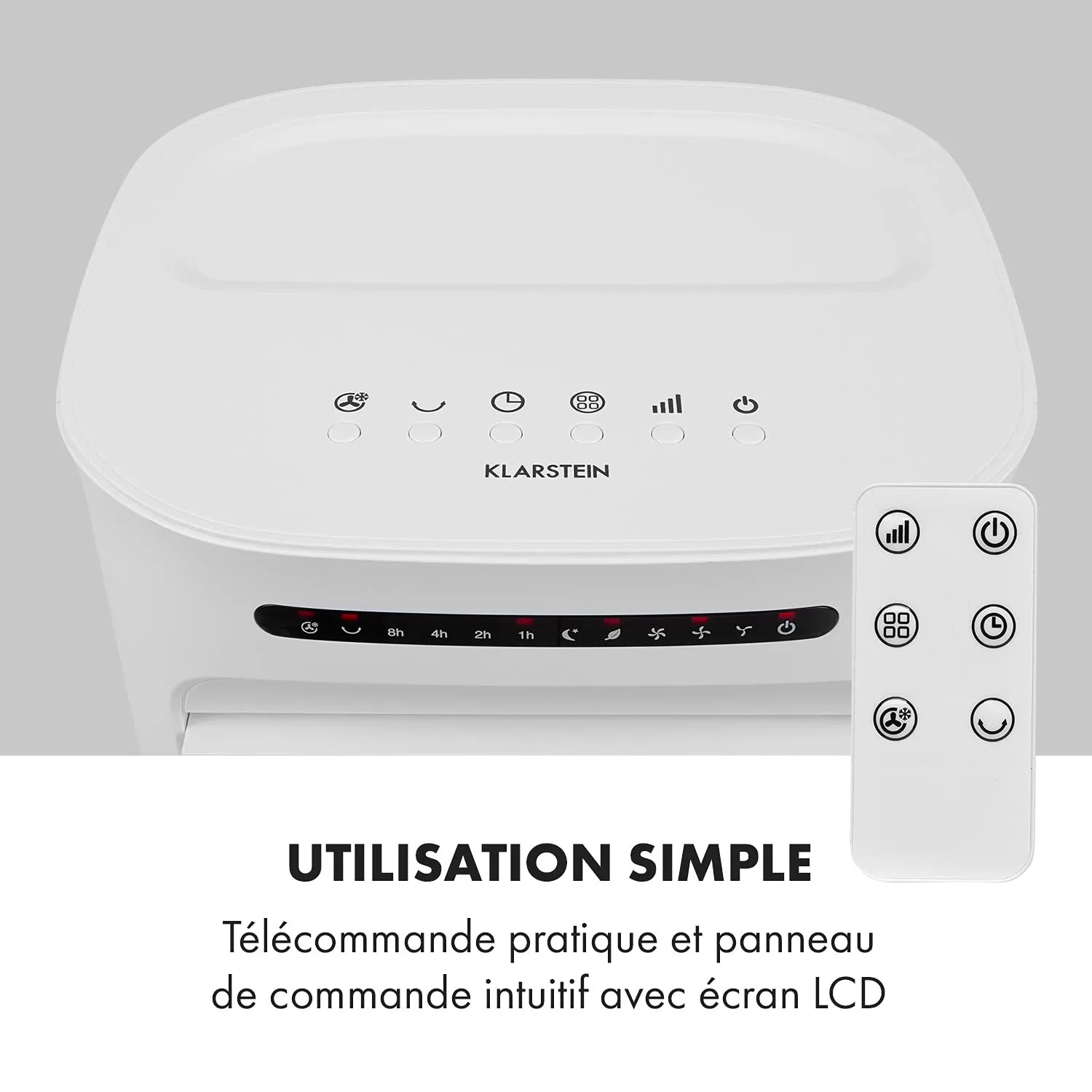 Klarstein Iceberg Breeze Rafraîchisseur d'Air 10 L Blanc 65 W