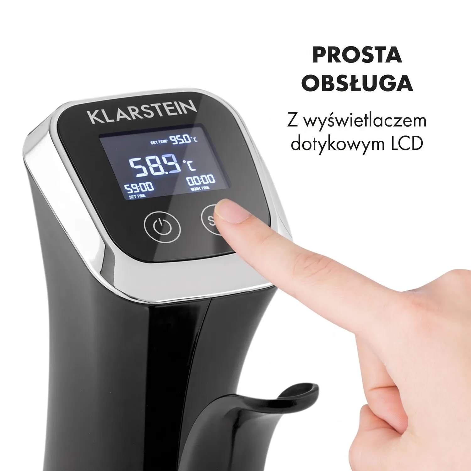 Klarstein QuickStick thermoplongeur sous vide 1300W 20L