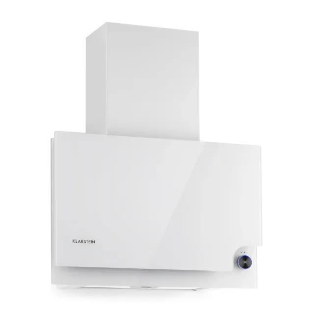 Klarstein Amelia hotte inclinée 60 cm blanc 586 m3/h