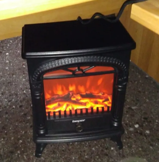 Beper RI.504 cheminée électrique noire 1750 W