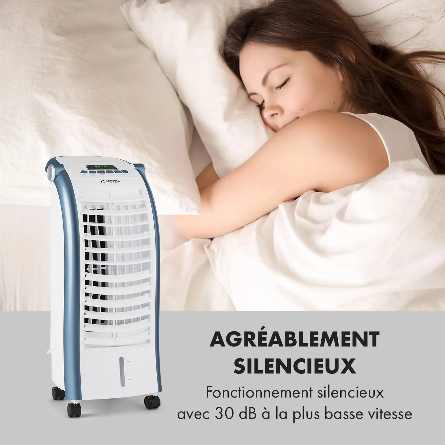 Klarstein Rafraichisseur Air 4 en 1 Climatiseur 6L Ioniseur