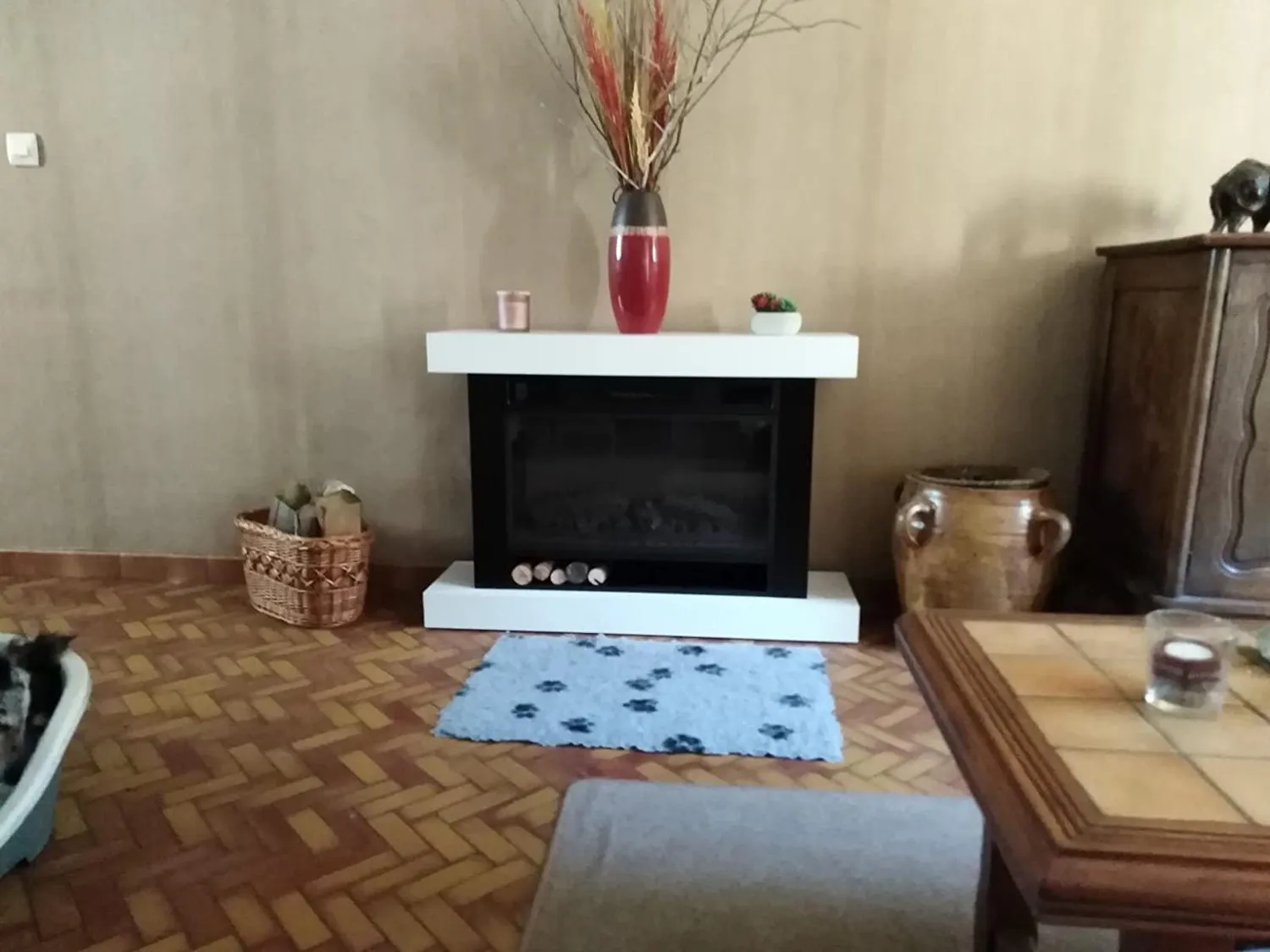 Klarstein cheminée électrique 1900 W effet flamme LED