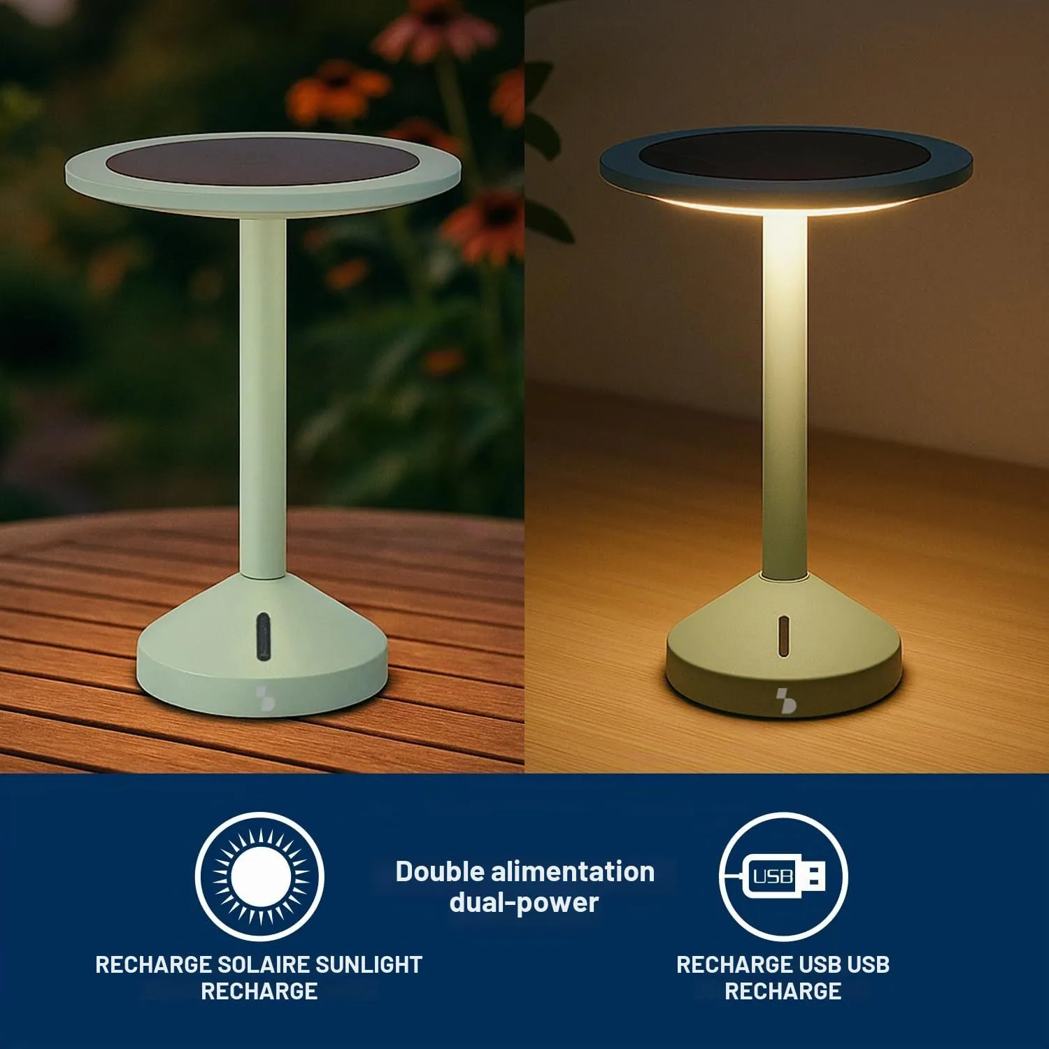 Beper Helia P207ILO600 lampe de table solaire chaude
