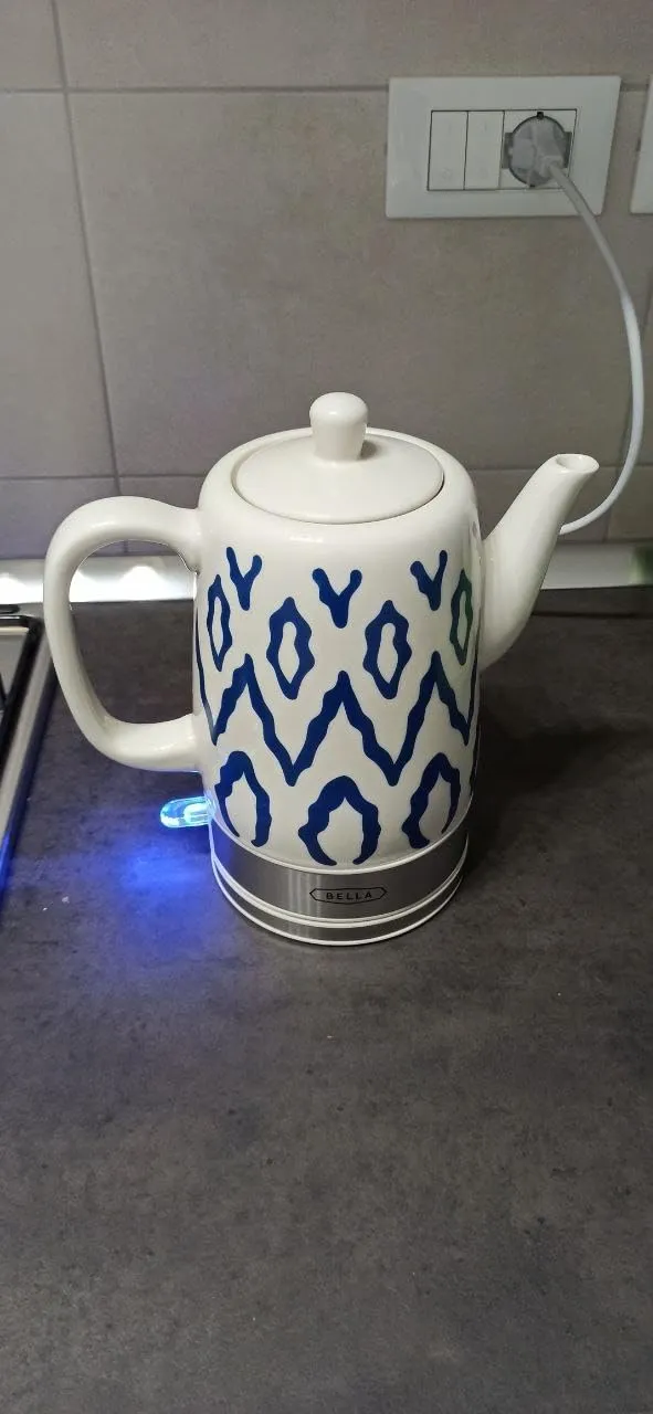 La Bella bouilloire lectrique bleu aztque 1500 W col cygne