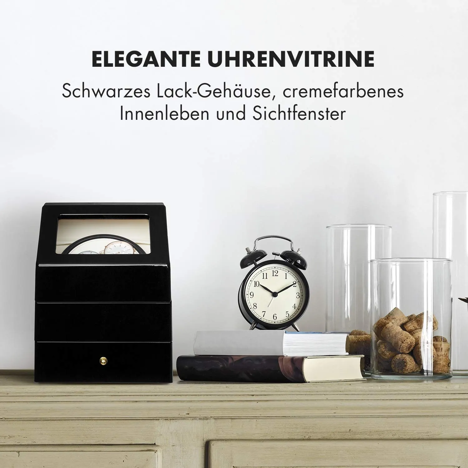 Klarstein Geneva remontoir montre 2 montres automatique noir