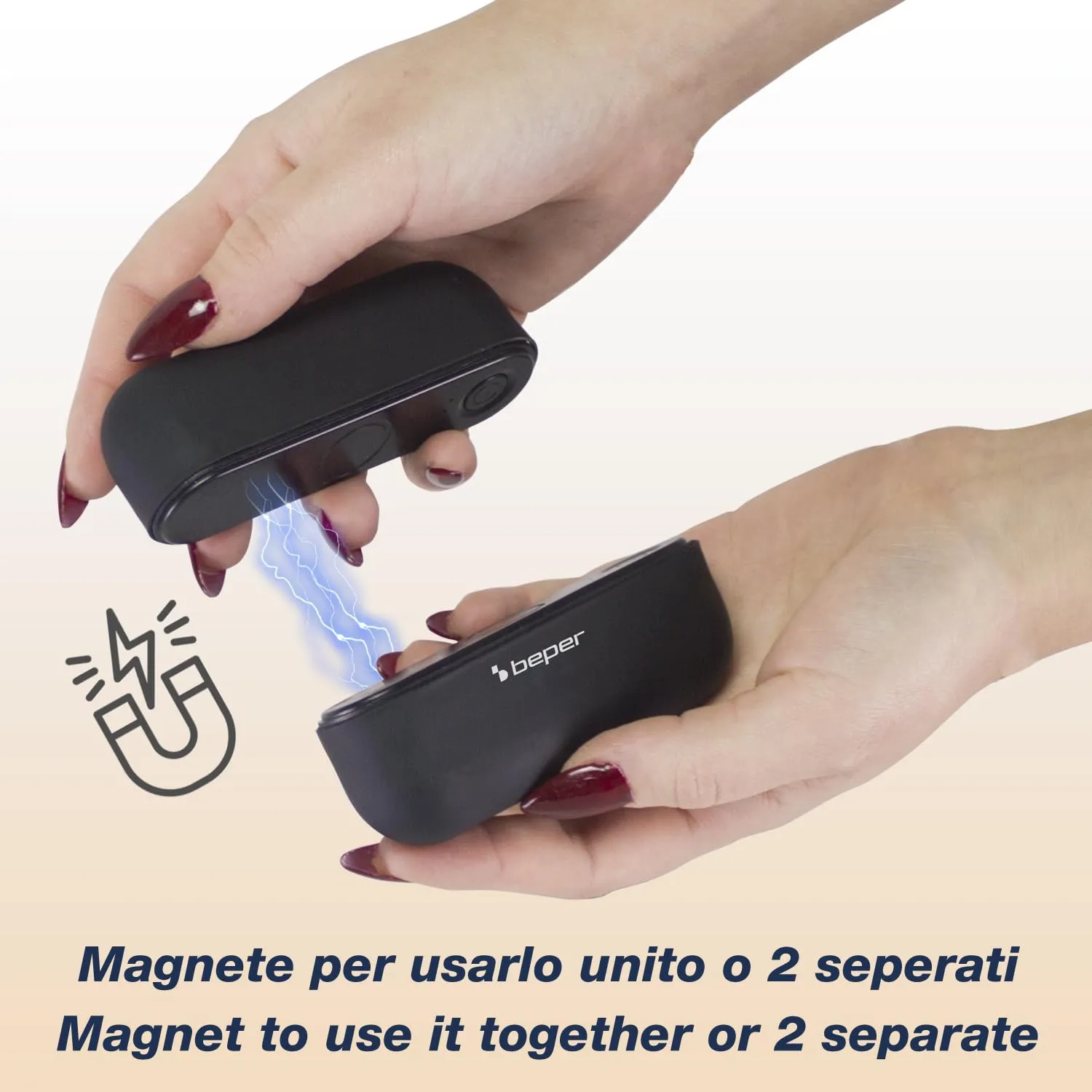 Beper P203TFO050 chauffe-mains rechargeable USB-C 2-en-1 3 niveaux