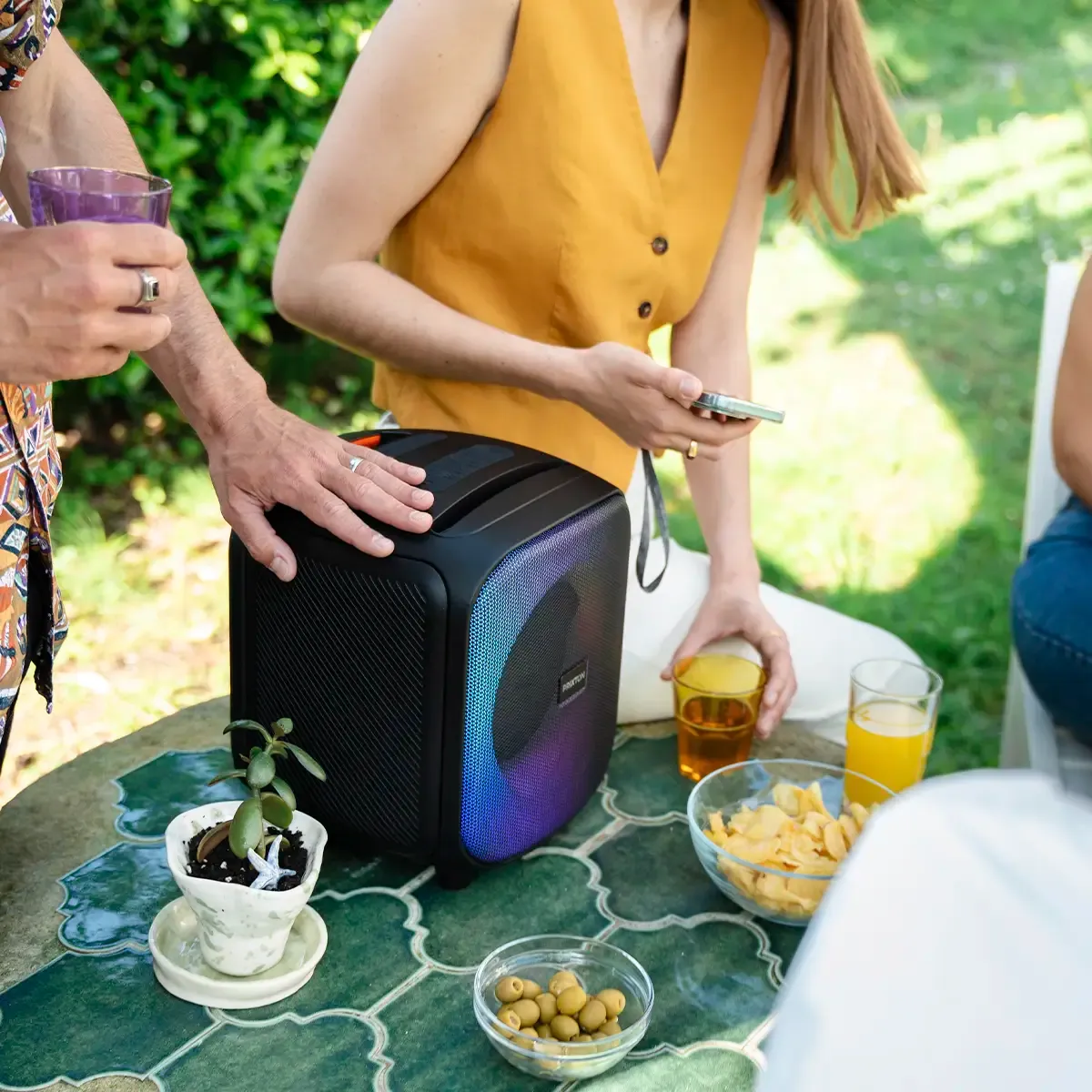 Prixton Jaia enceinte karaoké 40W lumineuse