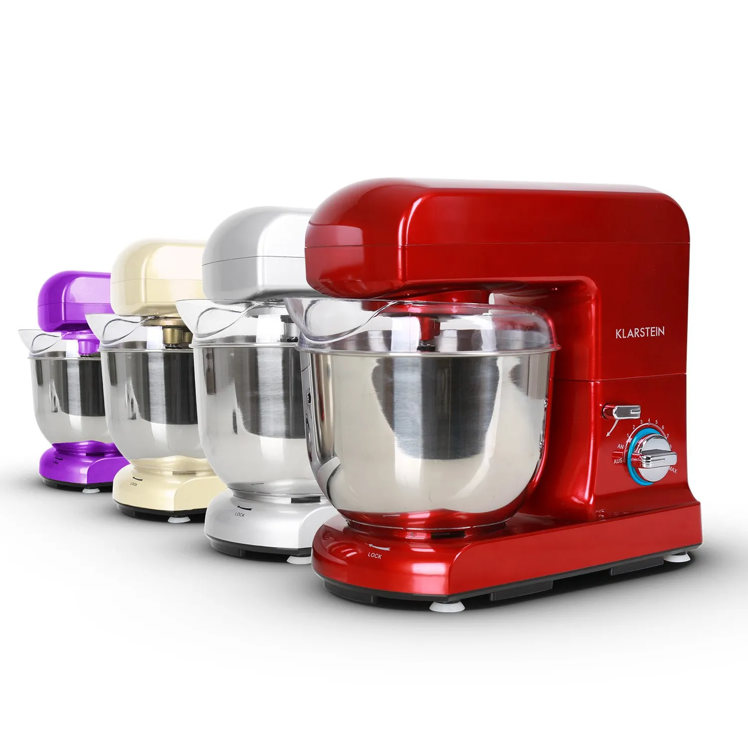 Klarstein Gracia Rossa robot pâtissier rouge 5L 1000W