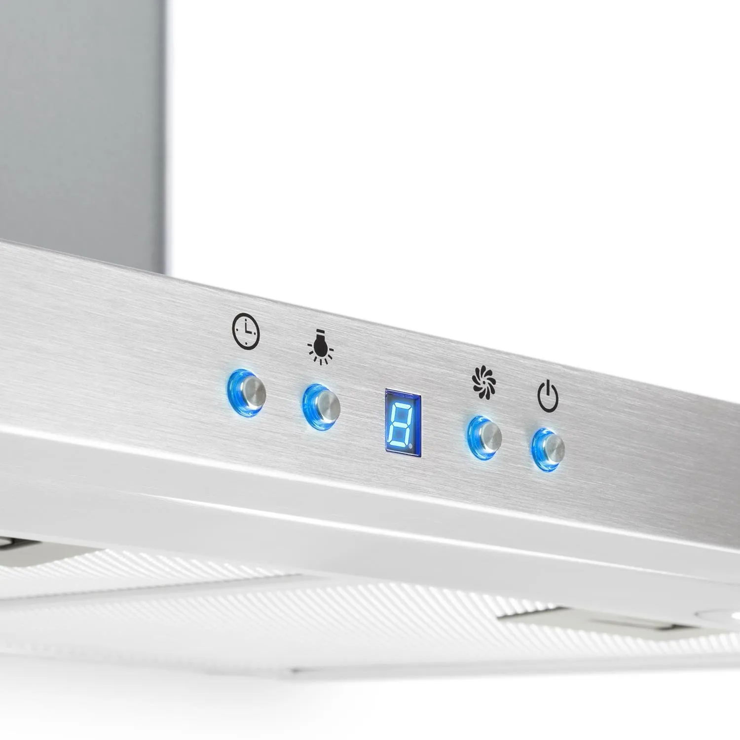Klarstein RC90WS hotte murale 90 cm inox 637 m³/h